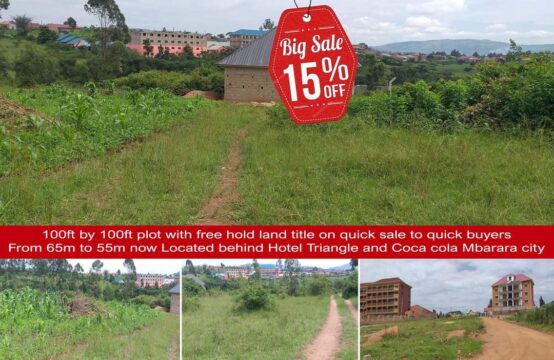 Plot for sale behind hotel triangle Mbarara